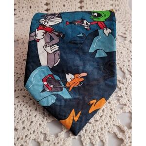 Looney tunes classic collection Polyester blue tie. Looney Tunes Characters